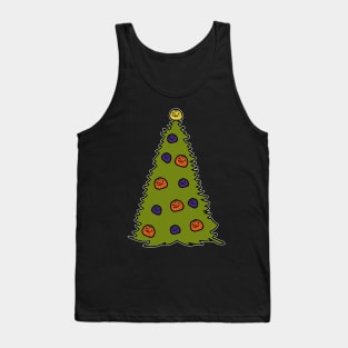 Spooky Pumpkin Halloween Tree Tank Top